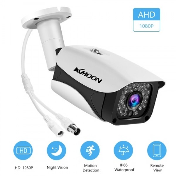 2MP 1080P Full HD Security Camera Outdoor/Indoor (Hybrid 4-in-1 CVI/TVI/AHD/CVBS) Infrared Night Vision Weatherproof Surveillanc