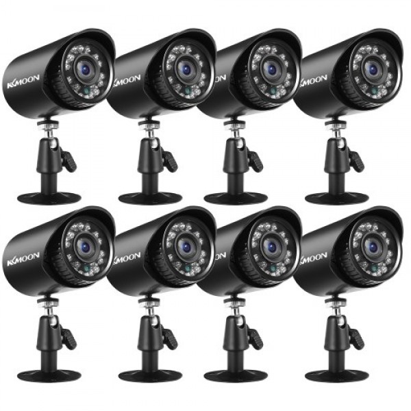 8pcs Full HD 1080P 2MP Security Analog Cameras