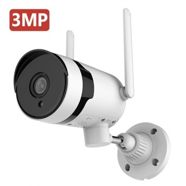 3MP HD Wireless Security Camera WiFi Security Camera Outdoor IP66 Waterproof Surveillance Camera with Night Vision, Motion Detec