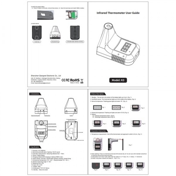 Non-Contact Digital T03 Thermometer