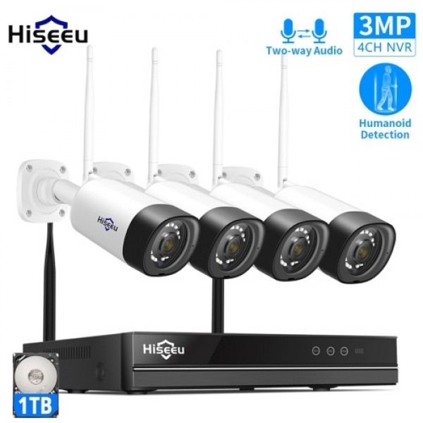 3MP Home Wireless Security Camera System