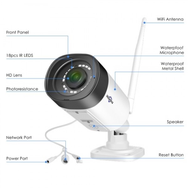 3MP Home Wireless Security Camera System