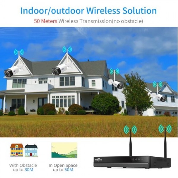 3MP Home Wireless Security Camera System