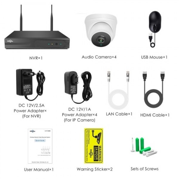 3MP Wireless Security Camera System