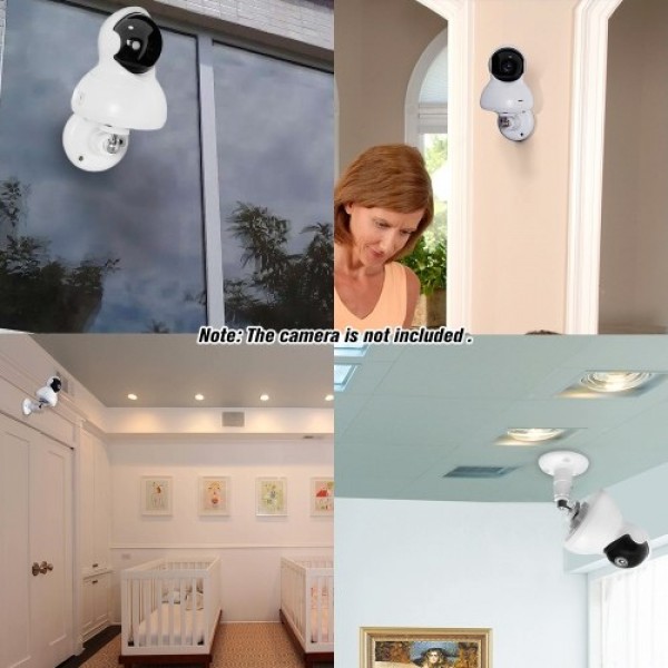 Wall Mount for YI Dome Camera and YI Cloud Home Camera Wall Mounted Bracket Holder Full Install Kit Height and Angle Adjustment 