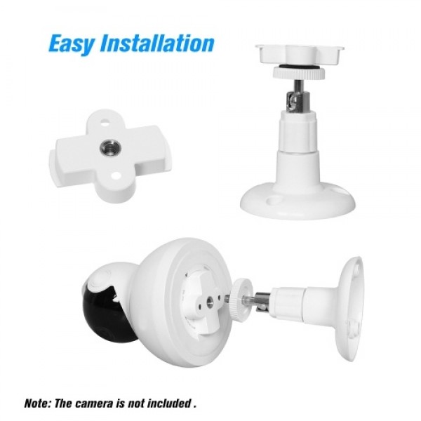 Wall Mount for YI Dome Camera and YI Cloud Home Camera Wall Mounted Bracket Holder Full Install Kit Height and Angle Adjustment 