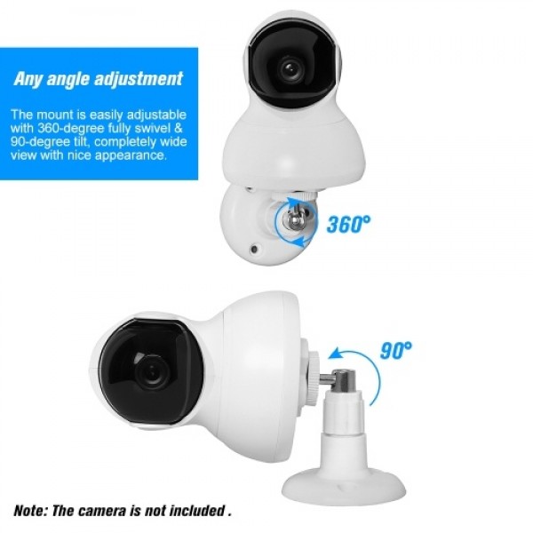 Wall Mount for YI Dome Camera and YI Cloud Home Camera Wall Mounted Bracket Holder Full Install Kit Height and Angle Adjustment 