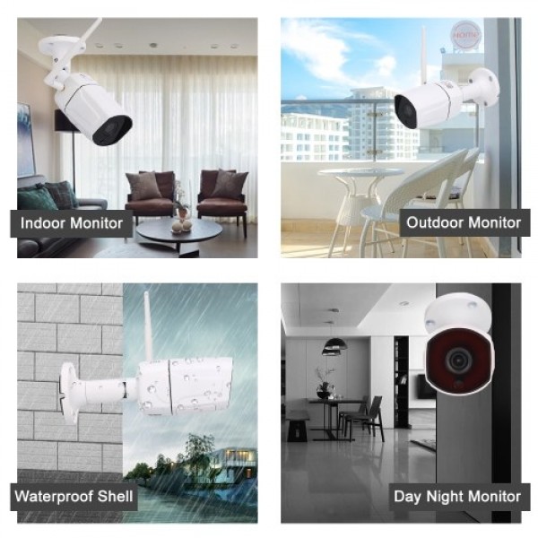 5.0MP Wireless WIFI HD IP Camera 3.6mm 1/2.8" CMOS H.265 P2P Onvif 36pcs IR Lamps Night View IR-CUT Motion Detection Phone APP C