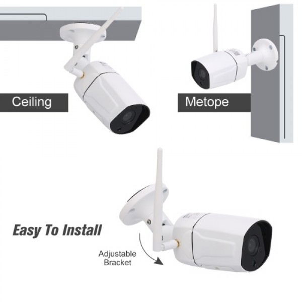 5.0MP Wireless WIFI HD IP Camera 3.6mm 1/2.8" CMOS H.265 P2P Onvif 36pcs IR Lamps Night View IR-CUT Motion Detection Phone APP C