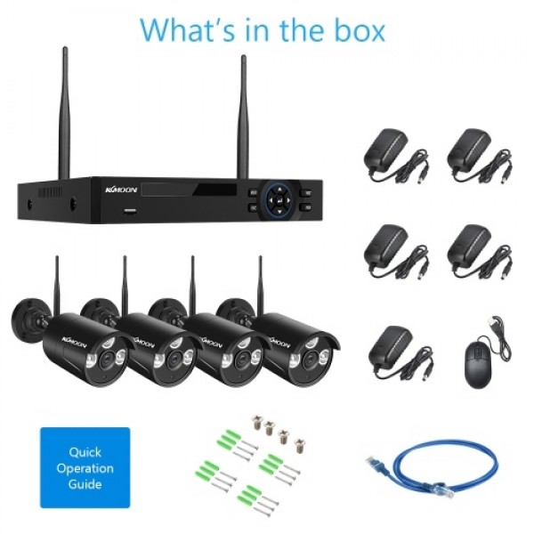 1080P Wireless WiFi Security Cameras System