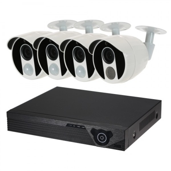 4CH 1080N Digital Video Recorder + 3pcs 1080P AHD Camera  + 1pcs 1080P AHD Camera  + 4*BNC Connector