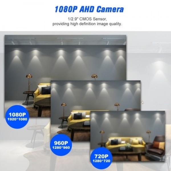 4CH 1080N Digital Video Recorder + 3pcs 1080P AHD Camera  + 1pcs 1080P AHD Camera  + 4*BNC Connector