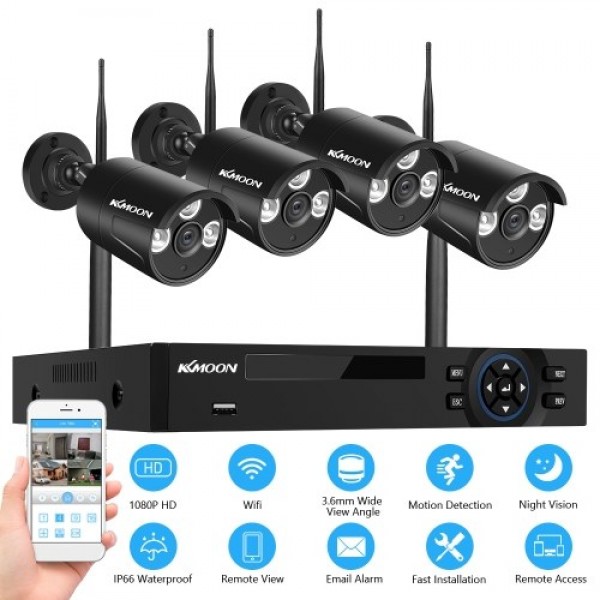 1080P Wireless WiFi Security Cameras System