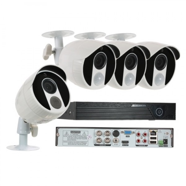 4CH 1080N Digital Video Recorder + 3pcs 1080P AHD Camera  + 1pcs 1080P AHD Camera  + 4*BNC Connector