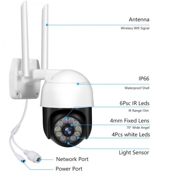 2MP PTZ Security Camera