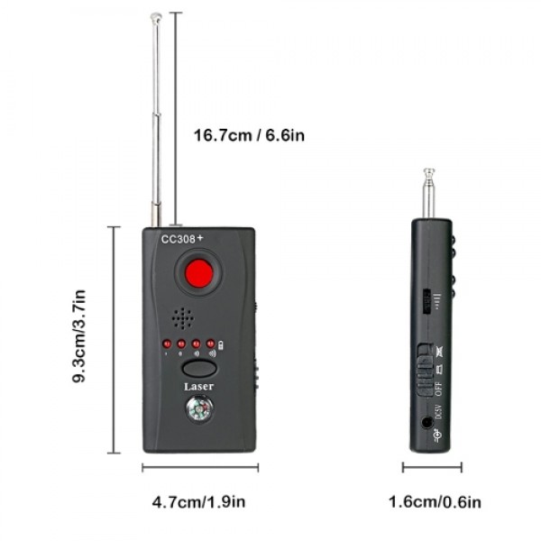 Multi-functional Full-range RF Wireless Signal Radio Detector