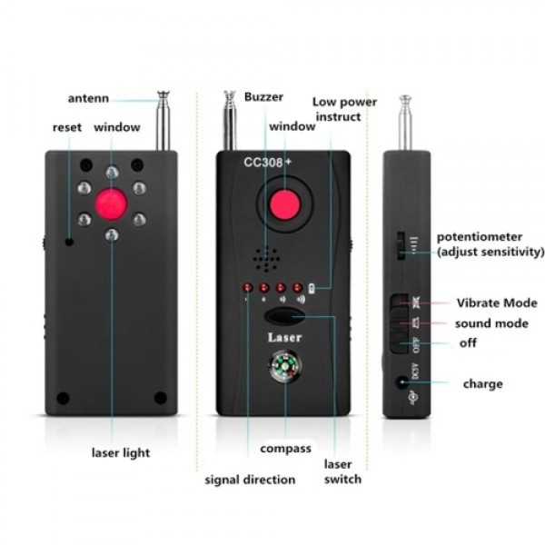 Multi-functional Full-range RF Wireless Signal Radio Detector