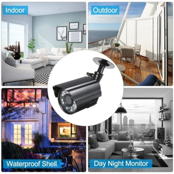 2PCS 1080P High-resolution CCTV Waterproof Indoor Bullet Camera