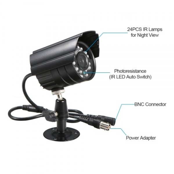 2PCS 1080P High-resolution CCTV Waterproof Indoor Bullet Camera