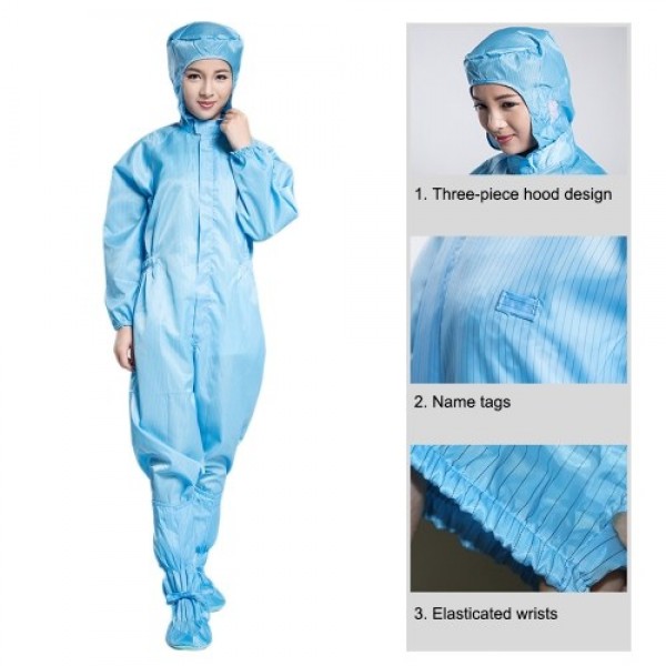 Protective Overalls Coverall Antistatic Work Clothes Safety Clothing  Anti-Static Full Bodysuit Security-Protection Dust-proof S