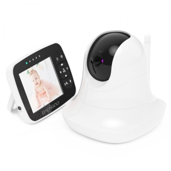 CACAGOO Video Baby Monitor with Digital Camera,  Digital 2.4Ghz Wireless Video Monitor with Temperature Monitor, 900ft Transmiss