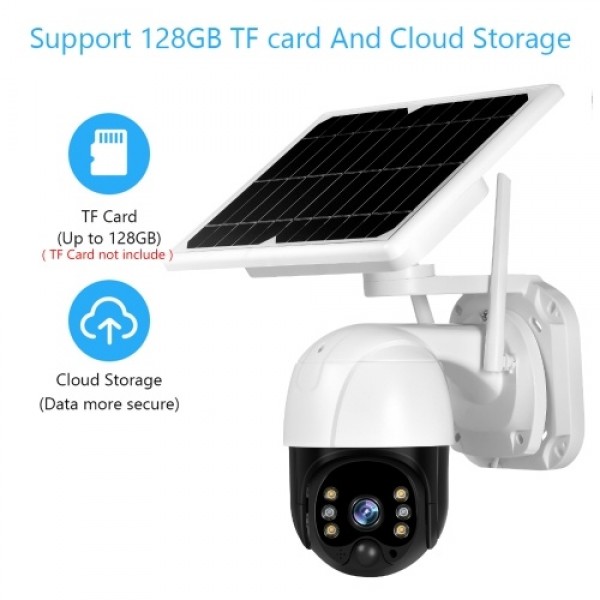 Solar Security Camera Outdoor 3MP Wireless WiFi Home Security Camera