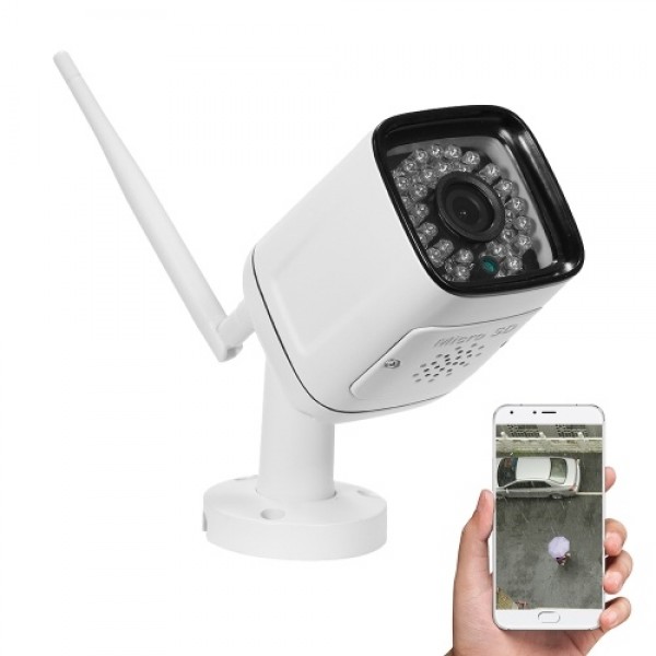 720P HD Bullet  1.0MP 30pcs Infrared LED Lights Weatherproof Wireless IP Camera