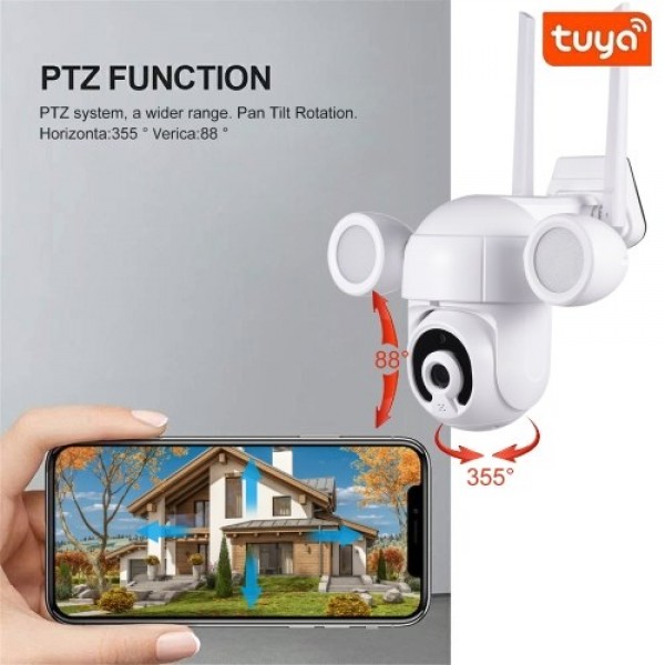 WiFi Camera Floodlight 3MP HD Outdoor Security Camera