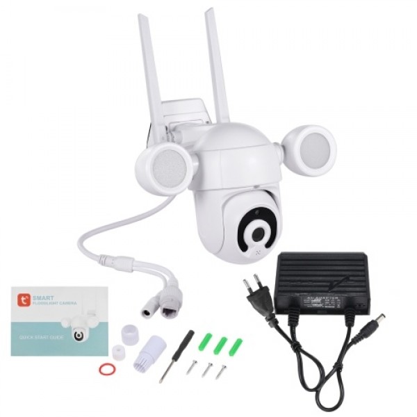 WiFi Camera Floodlight 3MP HD Outdoor Security Camera