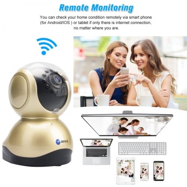 Anni Dome WIFI Camera HD 1080P 2.0 Megapixels IP Cloud Camera US Plug