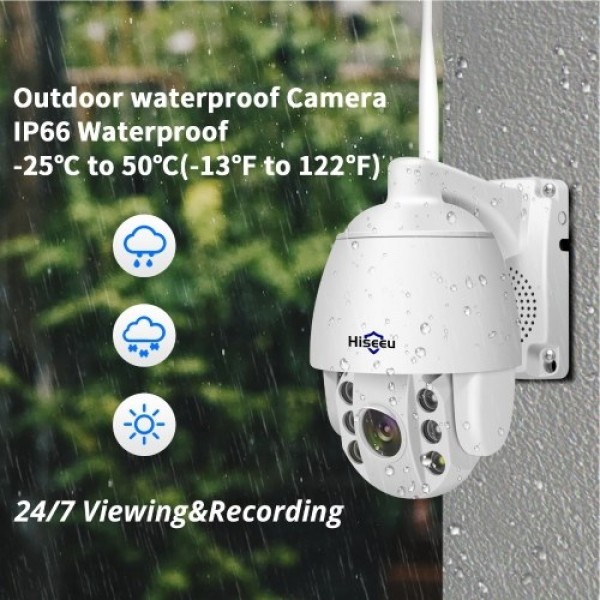 3MP HD Outdoor Waterproof Wireless Security Camera