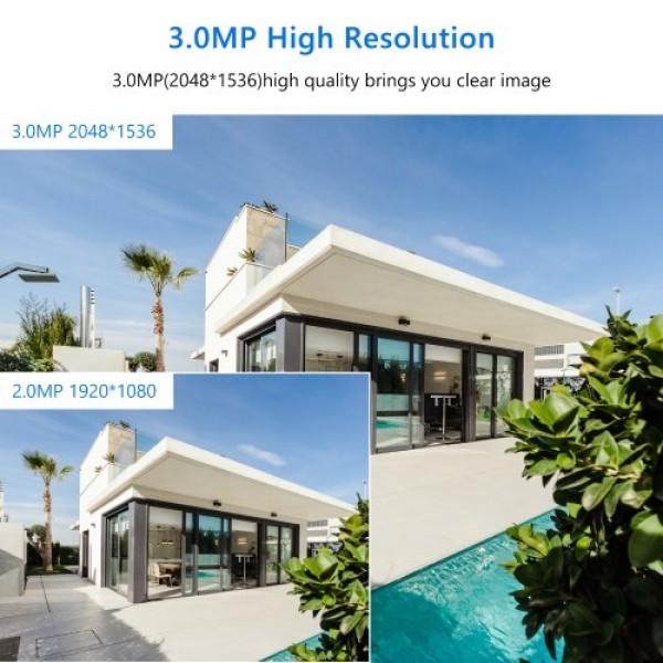 3MP HD Outdoor Waterproof Wireless Security Camera