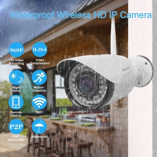 EasyN Auto-focus 2.8-12mm Lens HD 960P 1.3 Megapixels Wireless Wifi IP Camera CCTV Surveillance Security Network Outdoor Indoor 