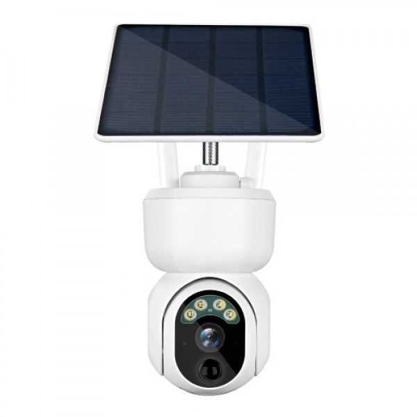 Solar Security Camera Outdoor, 1080P Full High Definition Wireless Solar Battery Powered Camera With 6pcs Battery, Night Vision,