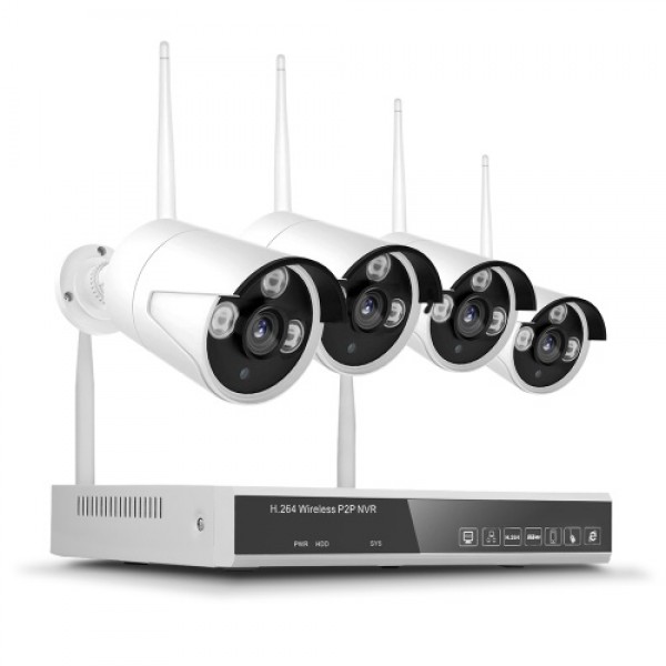 XF-1604M 4CH NVR+4 Cameras Wireless NVR Kit Security