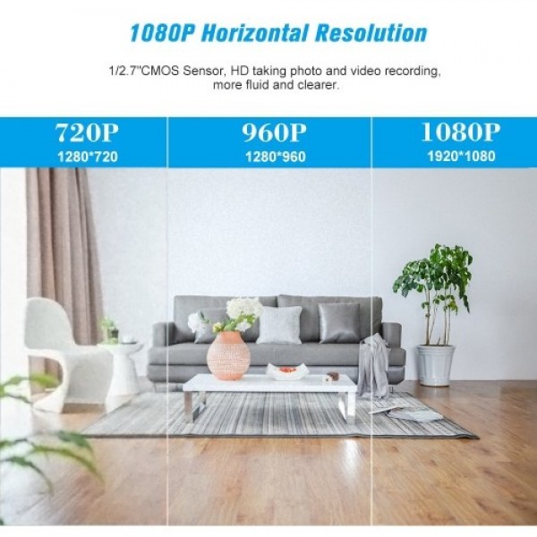 1080P Home Indoor Security Camera 2MP Wireless WiFi Surveillance Camera with Night Vision Motion Detection Remote Access Two-way