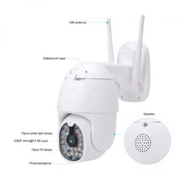 1080P 2.0MP Wireless IP WiFi Camera