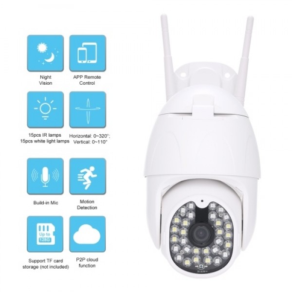 1080P 2.0MP Wireless IP WiFi Camera