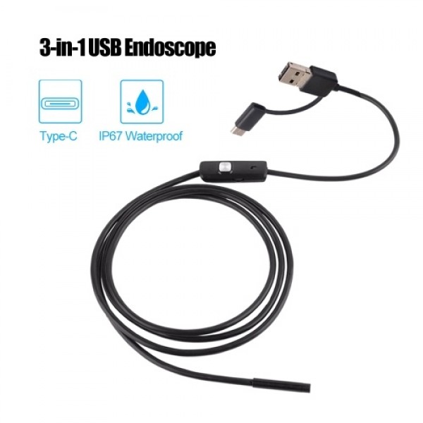 3-in-1 Industrial Endoscope (1m)