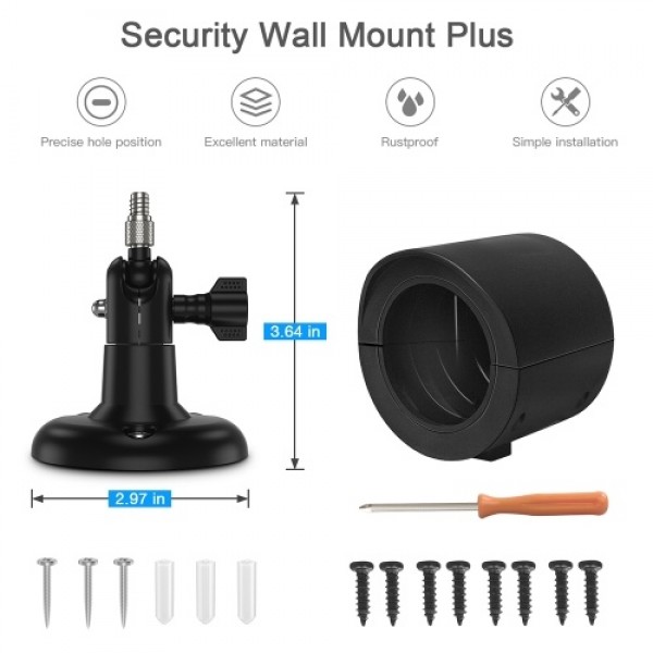 2PCS/Set Wall Mount for YI Home Camera Wall Mounted 360 Degree Swivel Bracket Holder Case Cover for YI 1080p/720p Home Camera Ou