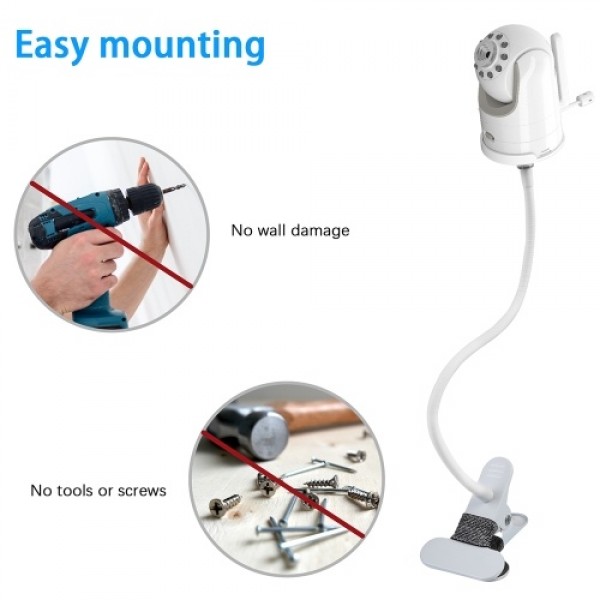 Clip Mount Stand Compatible with Infant DXR-8 and DXR-8 PRO Baby Monitor Camera Holder