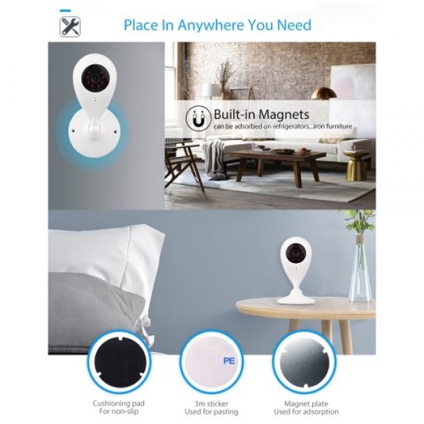 WiFi Smart IP Camera 720P 100W High Resolution Home Camera