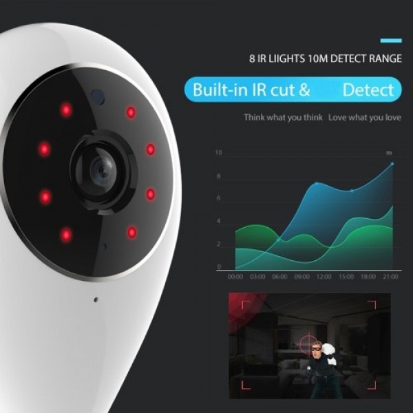 WiFi Smart IP Camera 720P 100W High Resolution Home Camera