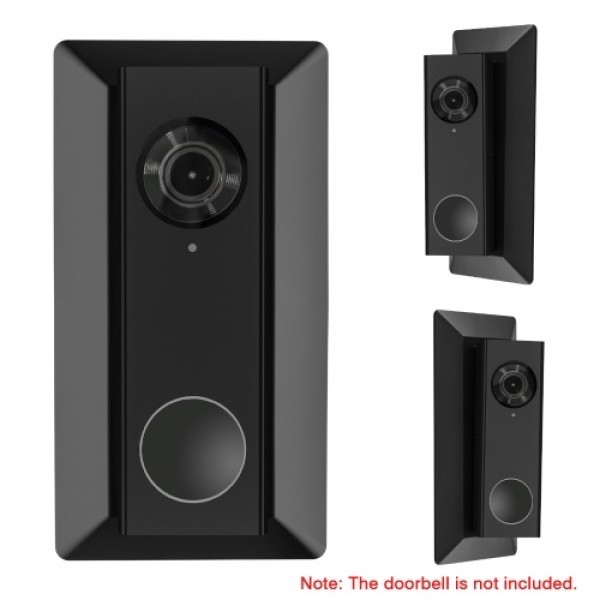 Wall Plate Come with L35°/R35 ° Wedge Compatible With Eufy Video Doorbell 2K Resolution (Wired), Eufy Video Doorbell HD 1080p-Gr