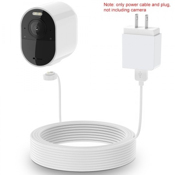 Power Cord for Arlo Ultra 4K UHD Magnetic Chanrging Cable Waterproof Charger With US Plug for Indoor and Outdoor Use 6M/9M 1PCS 