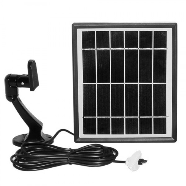 Solar Panel Power Supply for Wireless Outdoor Rechargeable Battery Powered IP Security Camera,5V 3.4w 582mA