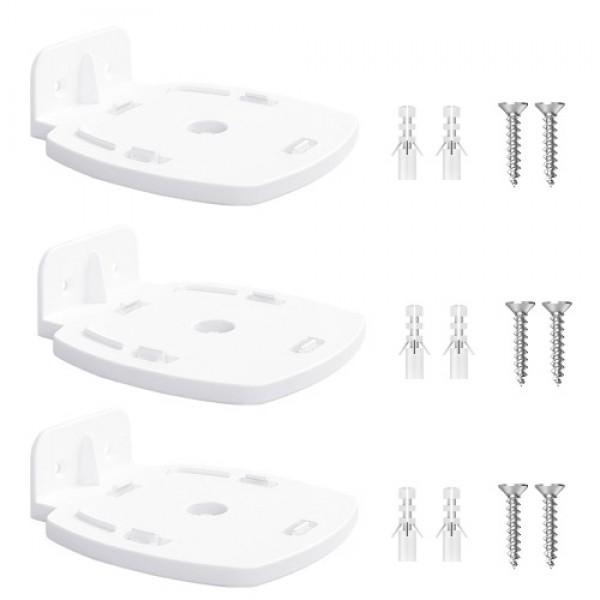 Wall Mount Bracket Holder Stand for Linksys Velop Dual-Band WiFi Router Protective Holder Bracket Stand,White(3 Packs)