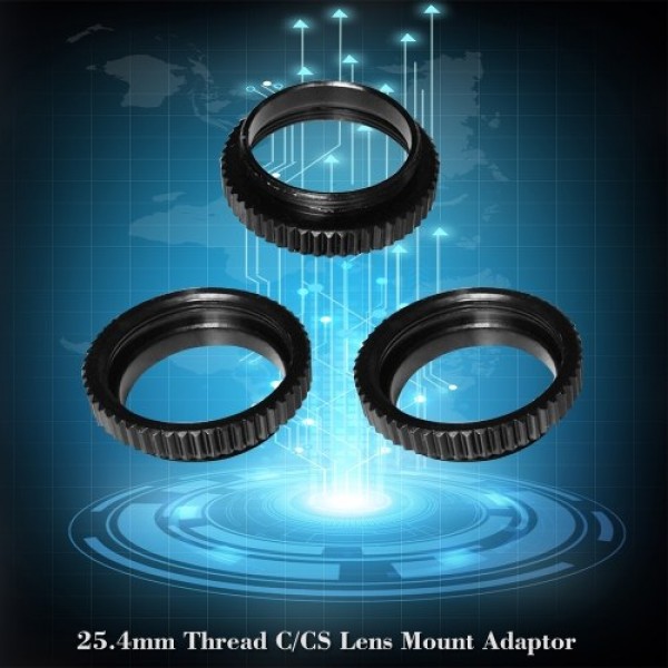 3PCS/Lot Metal 5mm C to CS Mount Adapter