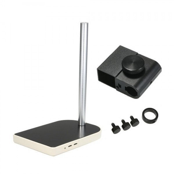 CCD Industrial Camera Holder 41mm Adjsutable Upper and Down Regulation Digital Industry Lab Microscope Lens Table Stand Dual Rin