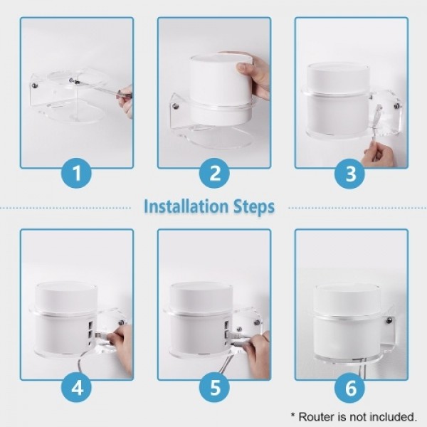 Wall Mount Router Holder Bracket Mount Stand Holder Compatible with TP-Link Deco X20 or Deco X60